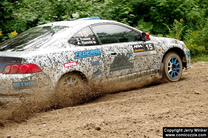 Alex Ramos / Sarah Freeze Acura RSX on SS1, Crossroads I.