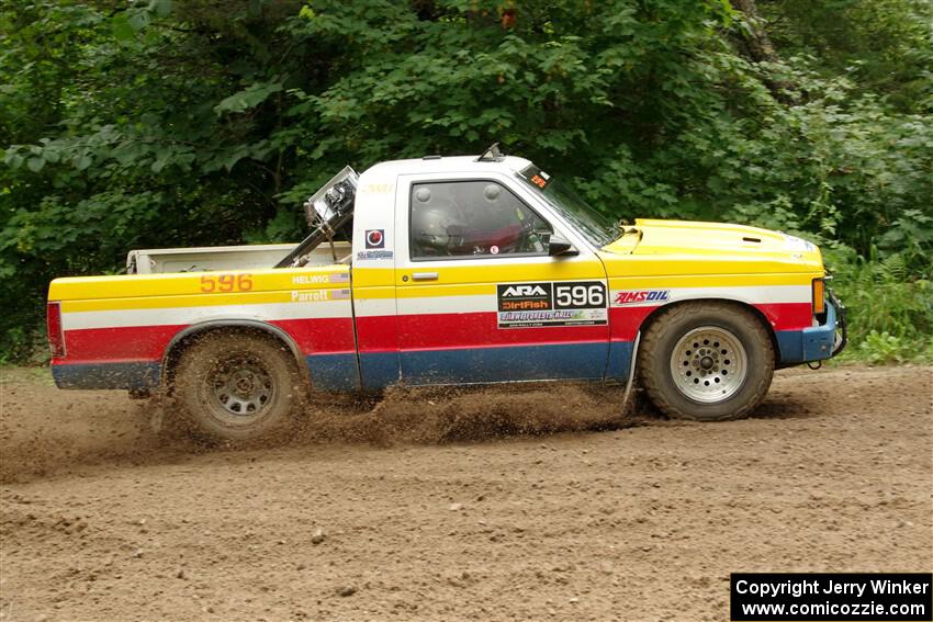 Scott Parrott / Keegan Helwig Chevy S-10 on SS1, Crossroads I.