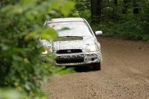 David Peretz / Brandon Panek Subaru Impreza 2.5RS on SS1, Crossroads I.