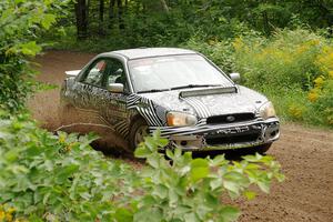 David Peretz / Brandon Panek Subaru Impreza 2.5RS on SS1, Crossroads I.