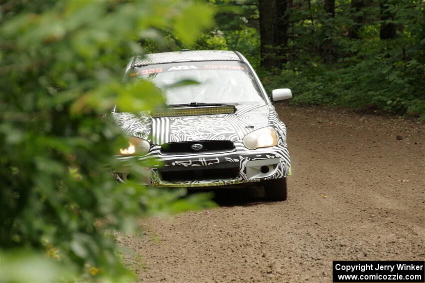 David Peretz / Brandon Panek Subaru Impreza 2.5RS on SS1, Crossroads I.