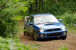 Kristen Tabor / Jan Tabor Subaru WRX on SS1, Crossroads I.