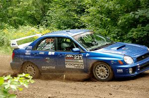 Kristen Tabor / Jan Tabor Subaru WRX on SS1, Crossroads I.