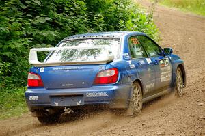 Kristen Tabor / Jan Tabor Subaru WRX on SS1, Crossroads I.