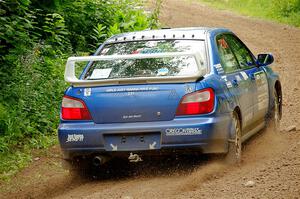 Kristen Tabor / Jan Tabor Subaru WRX on SS1, Crossroads I.