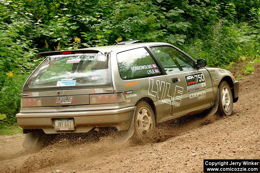 Nick Lyle / Kevin Dobrowolski Honda Civic Si on SS1, Crossroads I.