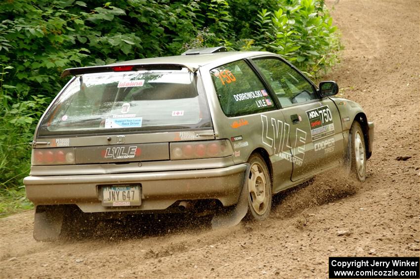 Nick Lyle / Kevin Dobrowolski Honda Civic Si on SS1, Crossroads I.