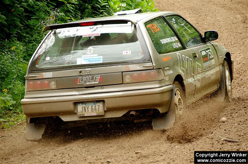 Nick Lyle / Kevin Dobrowolski Honda Civic Si on SS1, Crossroads I.