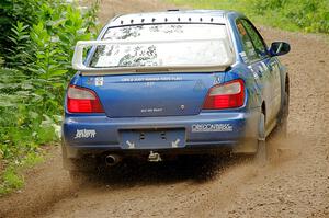 Kristen Tabor / Jan Tabor Subaru WRX on SS1, Crossroads I.