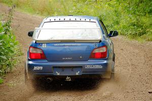 Kristen Tabor / Jan Tabor Subaru WRX on SS1, Crossroads I.