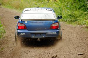 Kristen Tabor / Jan Tabor Subaru WRX on SS1, Crossroads I.