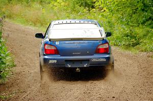 Kristen Tabor / Jan Tabor Subaru WRX on SS1, Crossroads I.