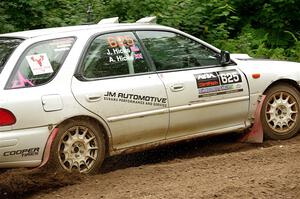 Aidan Hicks / John Hicks Subaru Impreza Wagon on SS1, Crossroads I.