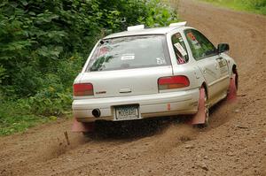 Aidan Hicks / John Hicks Subaru Impreza Wagon on SS1, Crossroads I.