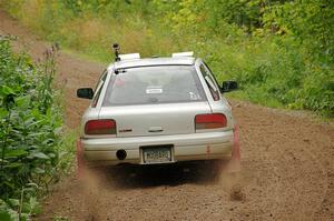 Aidan Hicks / John Hicks Subaru Impreza Wagon on SS1, Crossroads I.