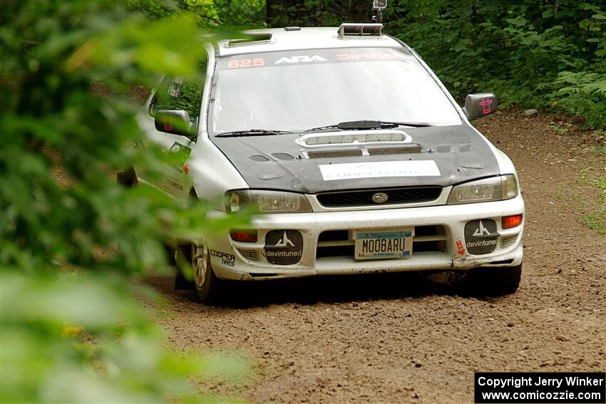 Aidan Hicks / John Hicks Subaru Impreza Wagon on SS1, Crossroads I.