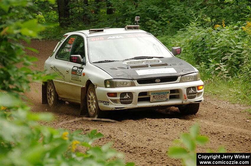 Aidan Hicks / John Hicks Subaru Impreza Wagon on SS1, Crossroads I.