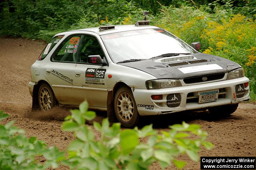 Aidan Hicks / John Hicks Subaru Impreza Wagon on SS1, Crossroads I.