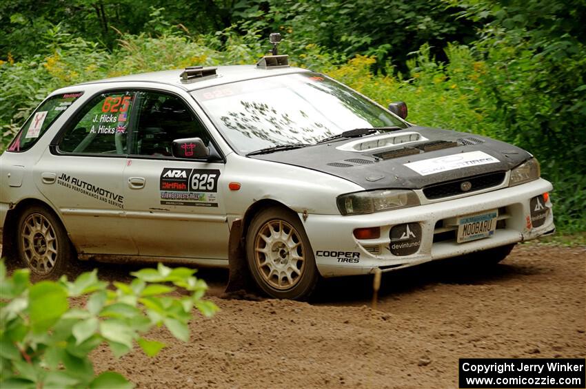 Aidan Hicks / John Hicks Subaru Impreza Wagon on SS1, Crossroads I.