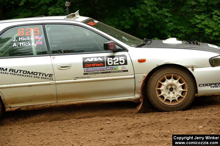 Aidan Hicks / John Hicks Subaru Impreza Wagon on SS1, Crossroads I.