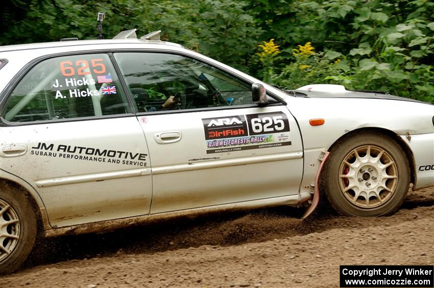 Aidan Hicks / John Hicks Subaru Impreza Wagon on SS1, Crossroads I.