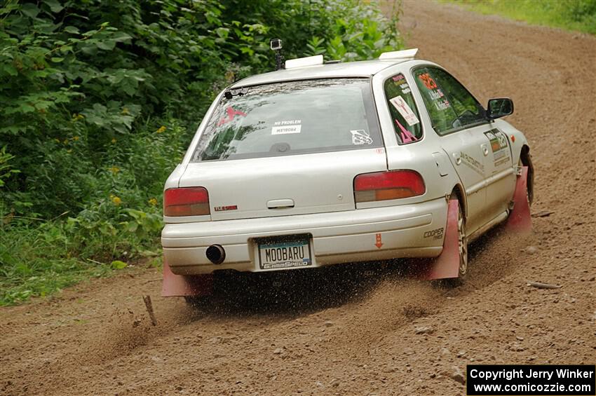 Aidan Hicks / John Hicks Subaru Impreza Wagon on SS1, Crossroads I.