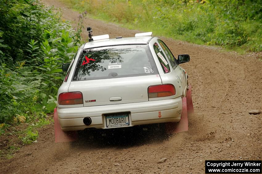 Aidan Hicks / John Hicks Subaru Impreza Wagon on SS1, Crossroads I.