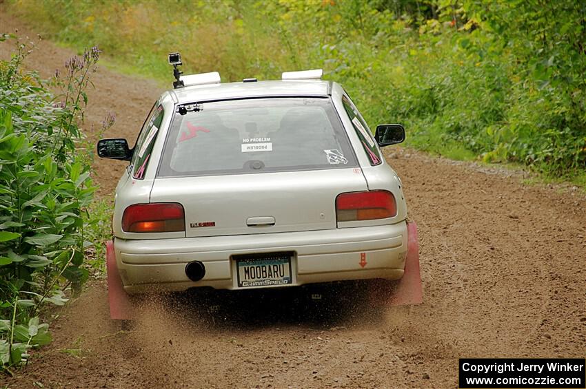 Aidan Hicks / John Hicks Subaru Impreza Wagon on SS1, Crossroads I.