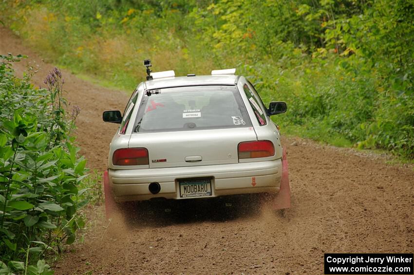 Aidan Hicks / John Hicks Subaru Impreza Wagon on SS1, Crossroads I.