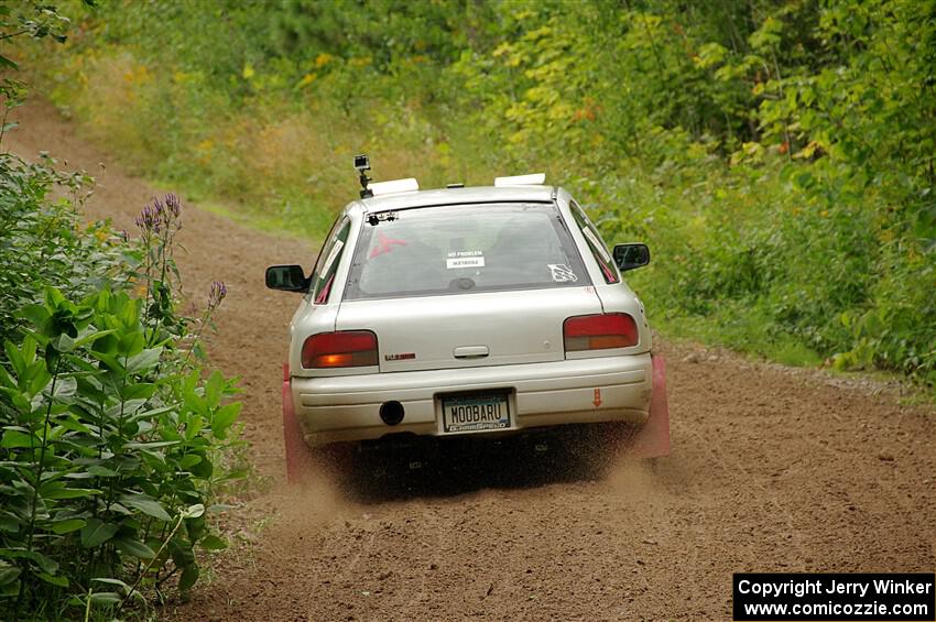 Aidan Hicks / John Hicks Subaru Impreza Wagon on SS1, Crossroads I.