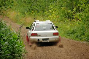 Aidan Hicks / John Hicks Subaru Impreza Wagon on SS1, Crossroads I.