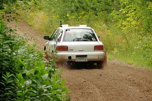 Aidan Hicks / John Hicks Subaru Impreza Wagon on SS1, Crossroads I.