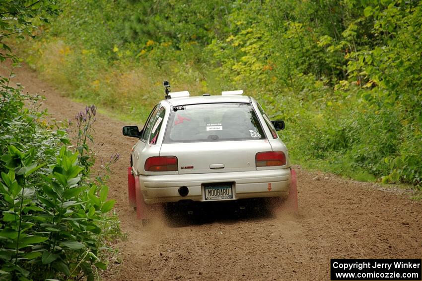 Aidan Hicks / John Hicks Subaru Impreza Wagon on SS1, Crossroads I.