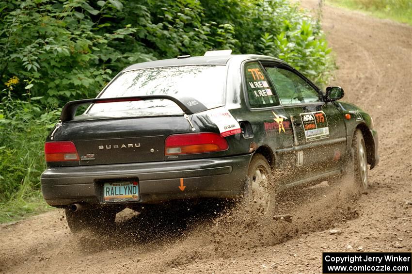 Kristian Rue / Mark Rue Subaru Impreza 2.5RS on SS1, Crossroads I.