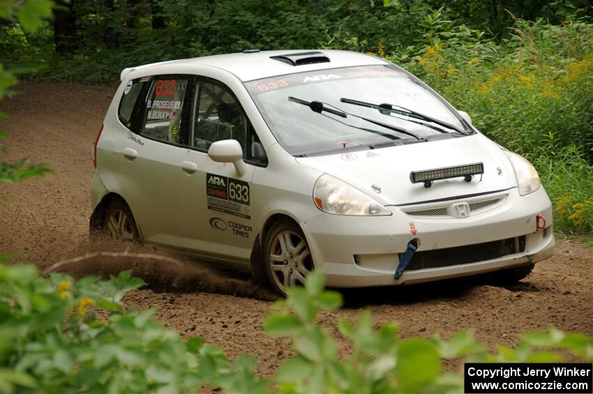 Nick Bukky / Bryce Proseus Honda Fit on SS1, Crossroads I.