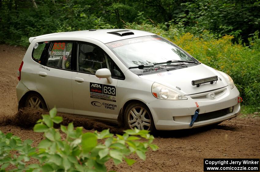 Nick Bukky / Bryce Proseus Honda Fit on SS1, Crossroads I.