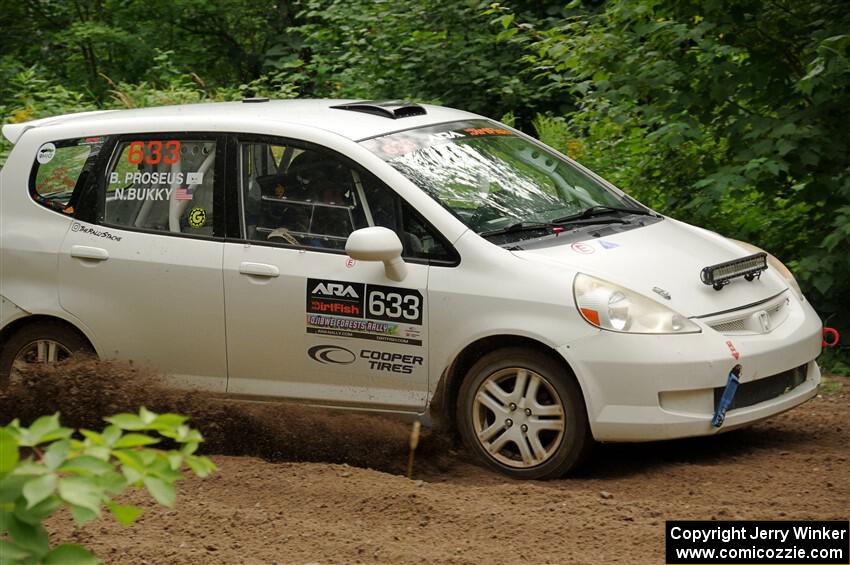 Nick Bukky / Bryce Proseus Honda Fit on SS1, Crossroads I.