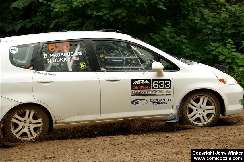 Nick Bukky / Bryce Proseus Honda Fit on SS1, Crossroads I.