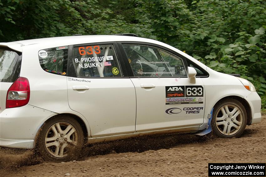 Nick Bukky / Bryce Proseus Honda Fit on SS1, Crossroads I.