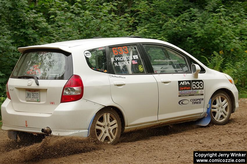 Nick Bukky / Bryce Proseus Honda Fit on SS1, Crossroads I.