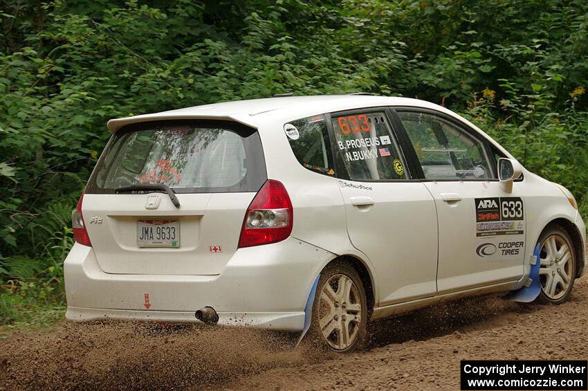 Nick Bukky / Bryce Proseus Honda Fit on SS1, Crossroads I.