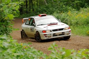 Richard Donovan / Greg Donovan Subaru Impreza on SS1, Crossroads I.