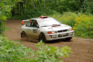 Richard Donovan / Greg Donovan Subaru Impreza on SS1, Crossroads I.