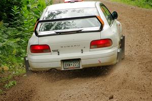 Richard Donovan / Greg Donovan Subaru Impreza on SS1, Crossroads I.