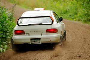 Richard Donovan / Greg Donovan Subaru Impreza on SS1, Crossroads I.