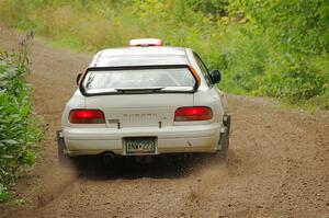 Richard Donovan / Greg Donovan Subaru Impreza on SS1, Crossroads I.