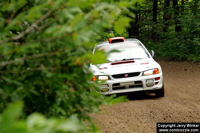 Richard Donovan / Greg Donovan Subaru Impreza on SS1, Crossroads I.