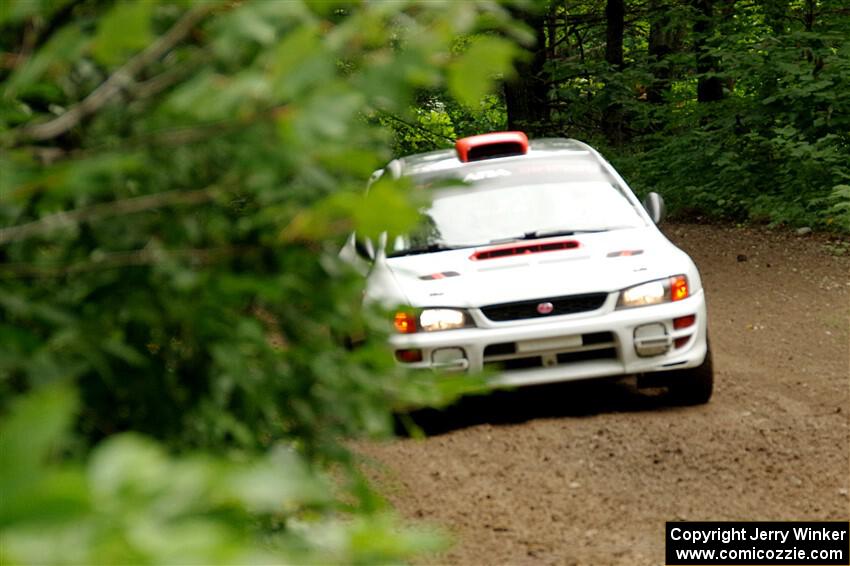 Richard Donovan / Greg Donovan Subaru Impreza on SS1, Crossroads I.