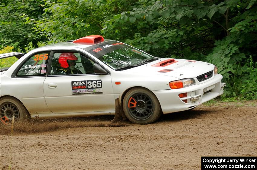 Richard Donovan / Greg Donovan Subaru Impreza on SS1, Crossroads I.