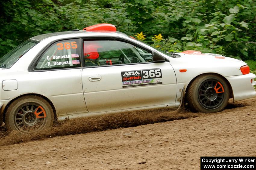 Richard Donovan / Greg Donovan Subaru Impreza on SS1, Crossroads I.